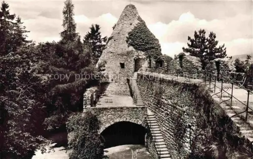 AK / Ansichtskarte Lindenfels Odenwald Hessen Der Burghof