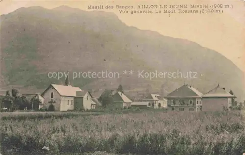 AK / Ansichtskarte Aillon-le-Jeune CHAMBERY 73 Savoie Massif des Bauges Vue generale Le Mont Rossane