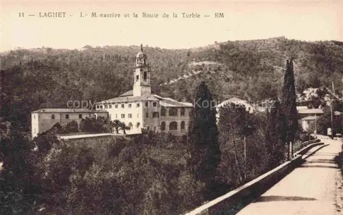 AK / Ansichtskarte Laghet NICE 06 Alpes-Maritimes Monastere et la Route de la Turbie