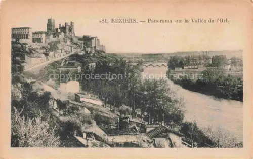 AK / Ansichtskarte BEZIERS 34 Herault Panorama sur la Vallee de l'Orb
