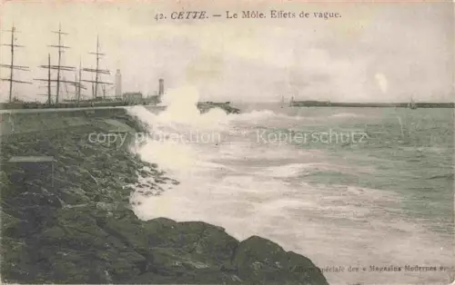 AK / Ansichtskarte Cette SETE 34 Herault Le Mole Effets de vague