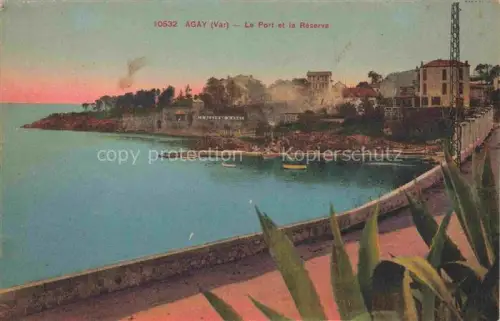 AK / Ansichtskarte Agay Saint-Raphael Draguignan 83 Var Le Port et la Reserve