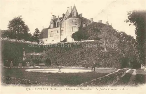 AK / Ansichtskarte Vouvray TOURS 37 Indre-et-Loire Chateau de Moncontour Le Jardin Francais