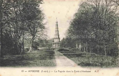 AK / Ansichtskarte Amboise TOURS 37 Indre-et-Loire La Pagode dans la Foret d'Amboise