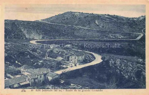 AK / Ansichtskarte Eze-les Pins NICE 06 Alpes-Maritimes Route de la grande Corniche
