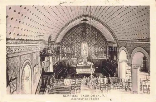 AK / Ansichtskarte St-Priest-Taurion LIMOGES 87 Haute-Vienne Interieur de l'Eglise