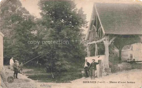 AK / Ansichtskarte Bernes-sur-Oise PONTOISE 95 Val-d Oise Mare d'une ferme
