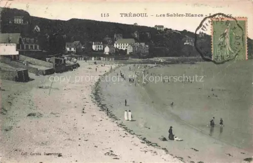 AK / Ansichtskarte Treboul Douarnenez Quimper 29 Finistere Les Sables Blancs La Plage