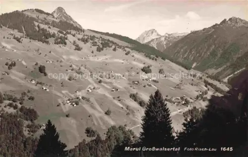 AK / Ansichtskarte Marul Raggal Vorarlberg AT Panorama Grosswalsertal