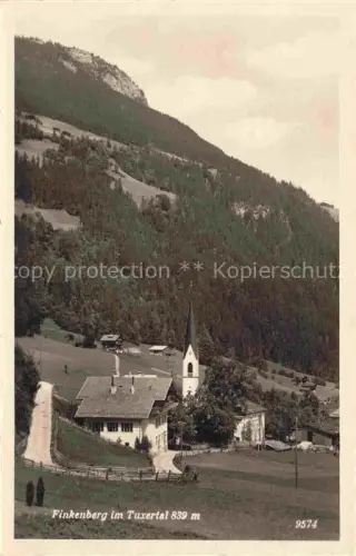 AK / Ansichtskarte Finkenberg 839m Tuxertal Zillertal Tirol AT Teilansicht mit Kirche