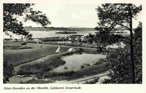 AK / Ansichtskarte Tesperhude Elbe HAMBURG Panorama Zelter-Paradies an der Oberelbe Camping
