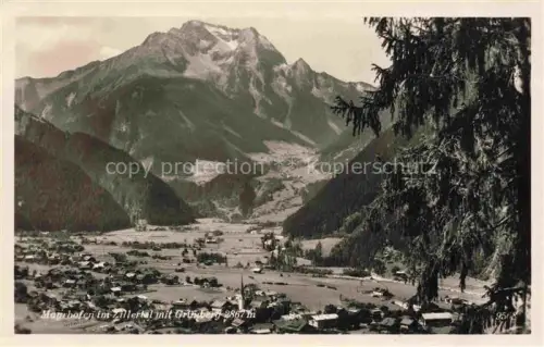 AK / Ansichtskarte Mayrhofen Zillertal Tirol AT Panorama Zillertal mit Gruenberg