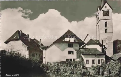 AK / Ansichtskarte Bueren Aare Motiv mit Kirche