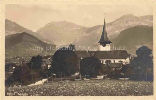 AK / Ansichtskarte Aeschi  Spiez BE Motiv mit Kirche Berner Alpen