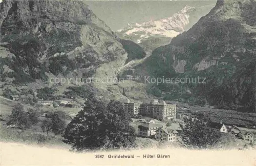 AK / Ansichtskarte Grindelwald BE Panorama Hotel Baeren Berner Alpen