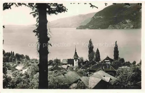AK / Ansichtskarte Leissigen Thunersee BE Teilansicht Seeblick