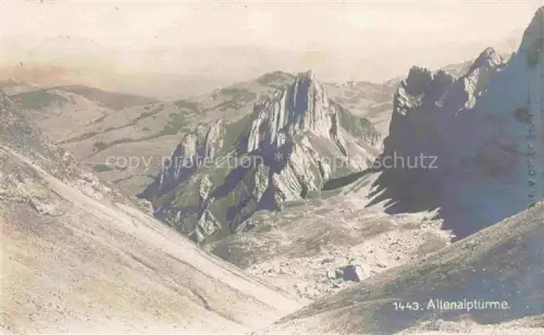 AK / Ansichtskarte Appenzeller Land IR Gebirgspanorama Altenalptuerme Appenzeller Alpen