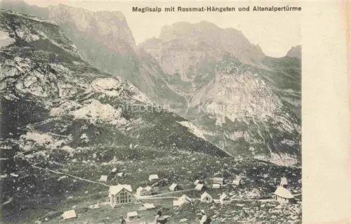 AK / Ansichtskarte Appenzeller Land IR Panorama Meglisalp mit Rossmat-Haengeten und Altenalpertuerme Appenzeller Alpen