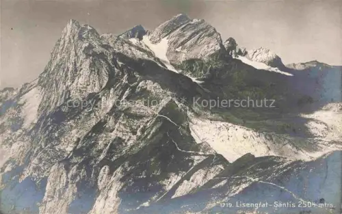 AK / Ansichtskarte Saentis 2504m Appenzell AR Lisengrat Bergwelt Appenzeller Alpen