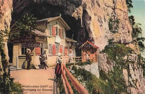 AK / Ansichtskarte Appenzell-Stadt IR Wildkirchlein Durchgang zur Ebenalp