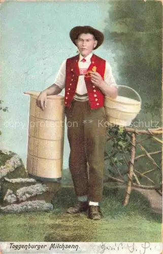 AK / Ansichtskarte Toggenburg (Region) Wildhaus SG Toggenburger Milchsenn