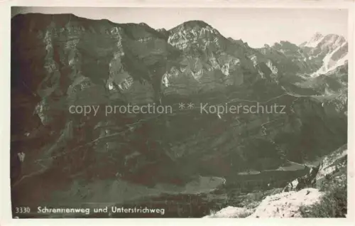 AK / Ansichtskarte Appenzeller Land IR Schrennenweg und Unterstrichweg Bergwelt Appenzeller Alpen
