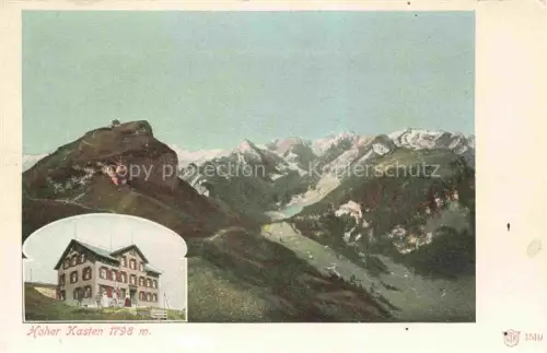 AK / Ansichtskarte Appenzeller Land IR Hoher Kasten Berggasthaus Alpenpanorama