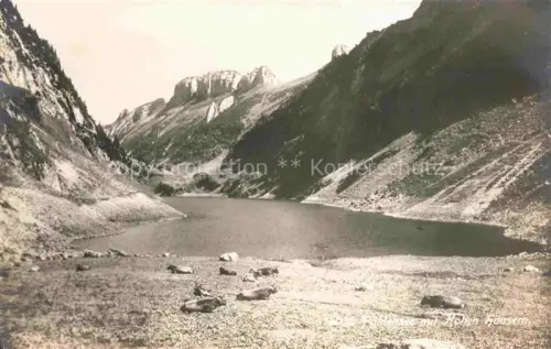 AK / Ansichtskarte Faehlensee 1448m Altmann Saentis IR Bergsee Appenzeller Alpen