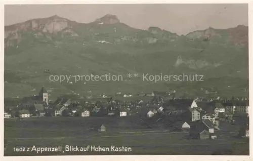 AK / Ansichtskarte Appenzell-Stadt IR Panorama Blick auf Hohen Kasten