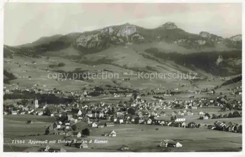AK / Ansichtskarte Appenzell-Stadt IR Panorama Blick auf Hohen Kasten und Kamor