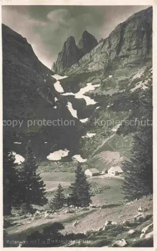 AK / Ansichtskarte Bollenwies 1471m Berggasthaus Faehlensee IR Panorama mit I. und II. Kreutzberg