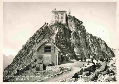 AK / Ansichtskarte Saentis 2504m Appenzell AR Observatorium Appenzeller Alpen