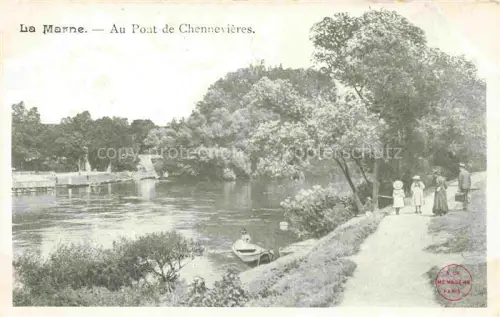 AK / Ansichtskarte La Marne (Region) REIMS 51 Marne Au Pont de Chennevieres