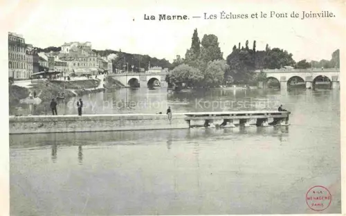 AK / Ansichtskarte La Marne (Region) REIMS 51 Marne Les Ecluses et le Pont de Joinville