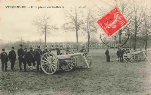 AK / Ansichtskarte VINCENNES  Nogent-sur-Marne 94 Val-de-Marne Une piece en batterie