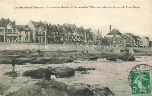 AK / Ansichtskarte Les Sables-d Olonne 85 Le nouveau Remblai et les nouvelles Villas vue prise des Rochers du Phare Rouge