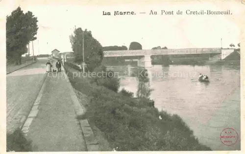 AK / Ansichtskarte La Marne (Region) REIMS 51 Marne Au Pont de Creteil Bonneuil