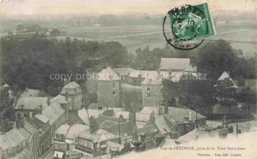 AK / Ansichtskarte PERONNE  80 Somme Vue generale prise de la Tour Saint Jean