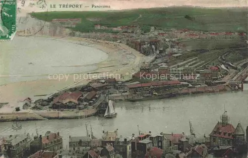 AK / Ansichtskarte LE TREPORT Dieppe 76 Seine-Maritime Vue generale aerienne