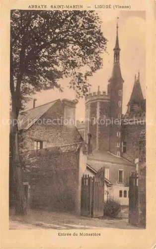 AK / Ansichtskarte Liguge POITIERS 86 Vienne Abbaye Saint Martin Entree du Monastere
