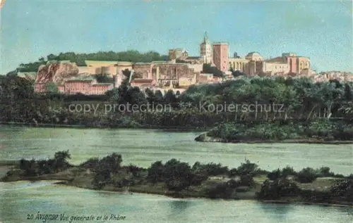 AK / Ansichtskarte AVIGNON 84 Vaucluse Vue generale et le Rhone