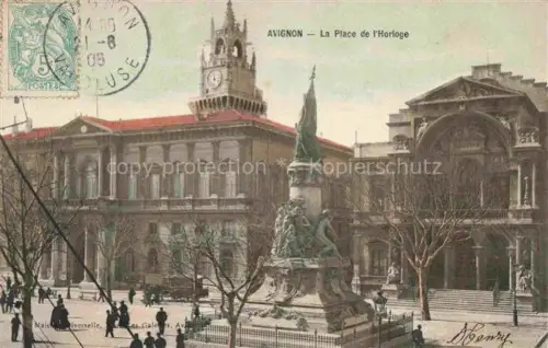 AK / Ansichtskarte AVIGNON 84 Vaucluse La Place de l'Horloge