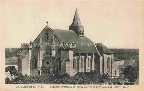 AK / Ansichtskarte Candes-Saint-Martin 37 Indre-et-Loire Eglise