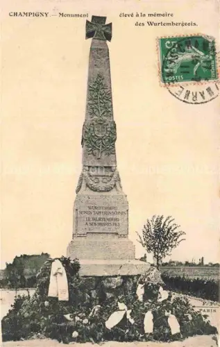 AK / Ansichtskarte CHAMPIGNY  NOGENT-SUR-MARNE 94 Val-de-Marne Monument eleve a la memoire des Wurtembergeois