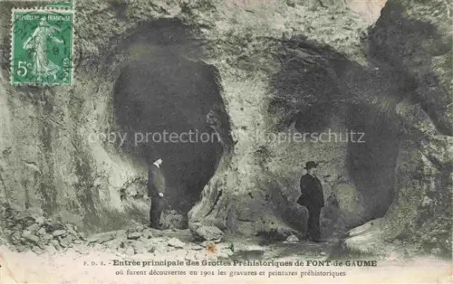 AK / Ansichtskarte Font-de-Gaume Les Eyzies-de-Tayac-Sireuil 24 Dordogne Entree principale des Grottes Prehistoriques