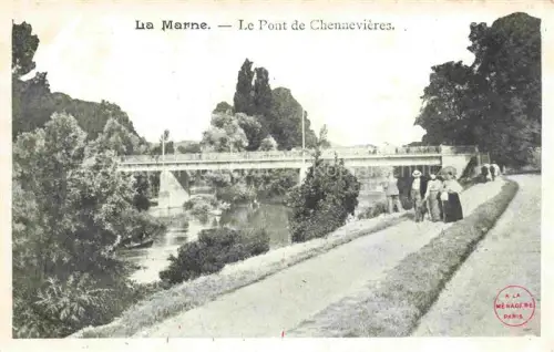 AK / Ansichtskarte La Marne (Region) REIMS 51 Marne Le Pont de Chennevieres