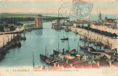 AK / Ansichtskarte LA ROCHELLE 17 Charente-Maritime Panorama pres de la Tour Saint Souveur