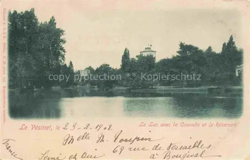 AK / Ansichtskarte Le Vesinet Saint-Germain-en-Laye 78 Yvelines Le Lac avec la Cascade et le Reservoir