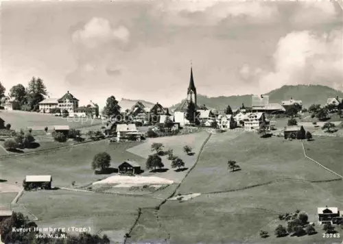 AK / Ansichtskarte Hemberg Toggenburg SG Panorama Kurort Ansicht mit Kirche