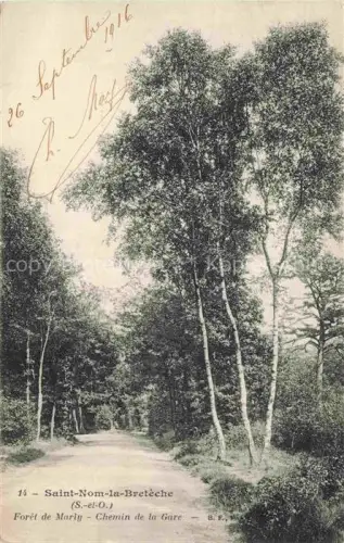 AK / Ansichtskarte Saint-Nom-la-Breteche Saint-Germain-en-Laye 78 Yvelines Foret de Marly Chemin de la Gare